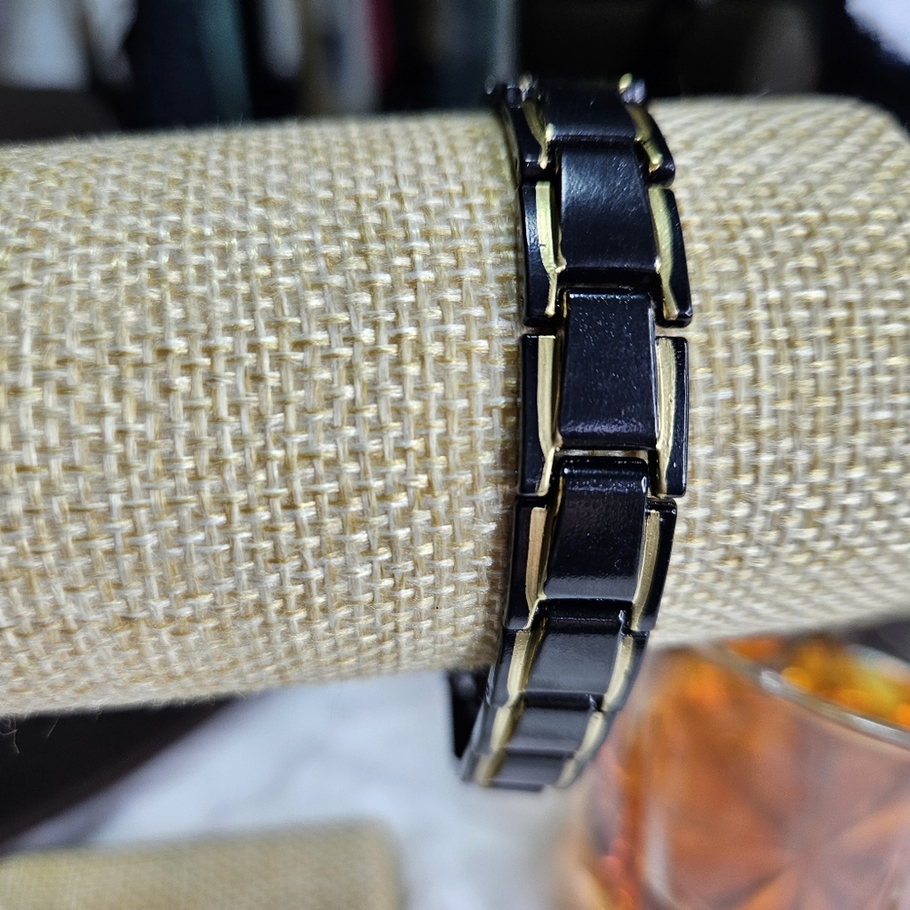 🔥Mens black & gold wood Bracelets